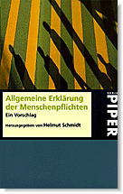 Helmut Schmidt: Allgemeine Erklärung der Menschenpflichten