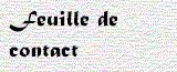 Feuille de contact